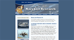 Desktop Screenshot of navylistresearch.co.uk