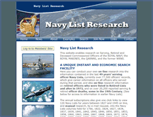 Tablet Screenshot of navylistresearch.co.uk